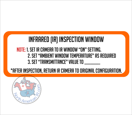 Infrared (IR) Inspection Window INFO DECAL